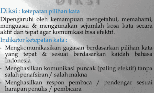 Pengertian Dan Contoh Diksi Dalam Puisi - KT Puisi