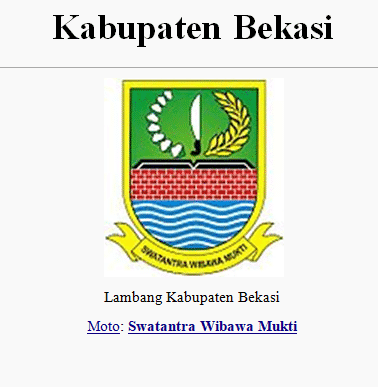 lambang kabupaten bekasi