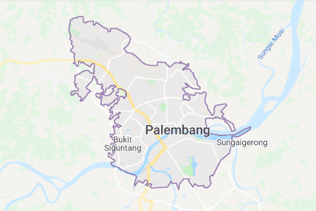 peta kota palembang