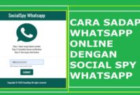 Social Spy WhatsApp Com Login Tool Sadap WA (Asli Berhasil)